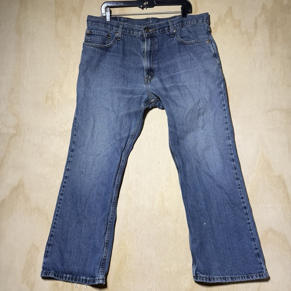Signature Levi Strauss Mens 40x30 Bootcut Jeans Blue Denim 100% Cotton